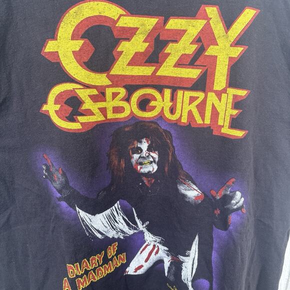 2000’s Ozzy Osbourne “Diary Of A Madman” Band Tee Reprint - Picture 3 of 7